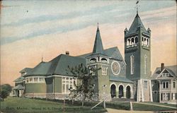 Wesley M.E. Church, Washington St. Postcard