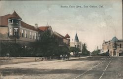 Santa Cruz Ave. Los Gatos, CA Postcard Postcard Postcard
