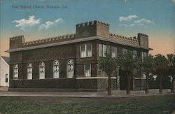 First Baptist Church Modesto, CA Postcard Postcard Postcard