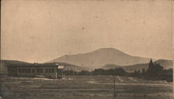 View showing High School and Sheridan Grammar School El Cajone Valley Postcard