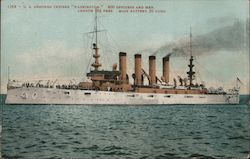U.S. Armored Cruiser "Washington" Postcard