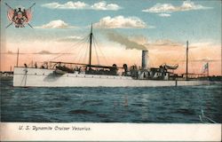 U.S. Dynamite Cruiser "Vesuvius" Battleships Postcard Postcard Postcard