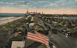 View of Tent City, Looking Toward hotel Coronado, Coronado Postcard