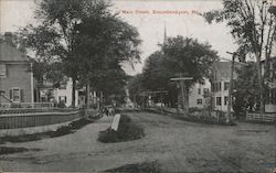 Looking Along Main Street Kennebunkport, ME Postcard Postcard Postcard