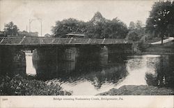 Bridge Crossing Neshaminy Creek Bridgewater, PA Postcard Postcard Postcard