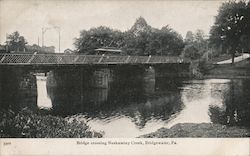Bridge Crossing Neshaminy Creek Postcard