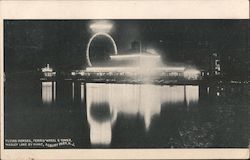 Wesley Lake By Night Postcard