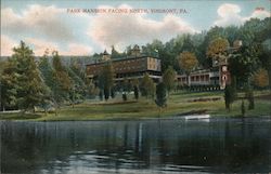 Park Mansion Facing North Vinemont, PA Postcard Postcard Postcard