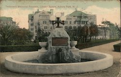 Tenbroeck Memorial Fountain, Liberty Square Asbury Park, NJ Postcard Postcard Postcard