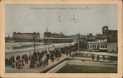 Boardwalk Showing Steelpier Postcard