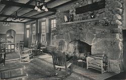 East Room Fireplace Postcard