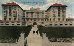 Virginia Hotel Long Beach, CA Postcard Postcard Postcard