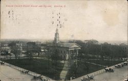 Hardin County Court House and Square Kenton, OH Postcard Postcard Postcard