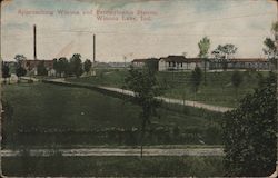 Approaching Winona and Pennsylvania Station Postcard