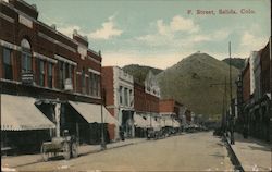 Looking Along F Street Postcard