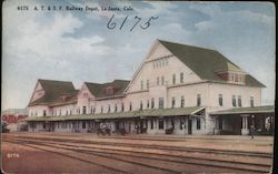 A.T. & S.F. Railway Depot La Junta, CO Postcard Postcard Postcard