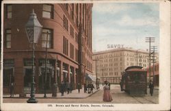 Brown and Savoy Hotels Postcard