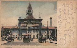 Welcome Arch, Union Depot Postcard