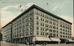 Savoy and Shirley Hotels Postcard