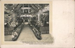Marshall Field & Company. Showing the end of the main aisle, first floor. Decorated for the Fall "Exposition Week" 1904 Chicago, Postcard