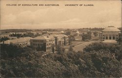 College of Agriculture and Auditorium. University of Illinois Postcard
