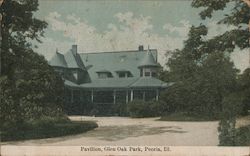 Pavilion, Glen Oak Park Postcard