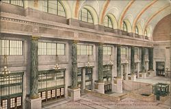 Main Waiting Room Looking Toward Train Concourse Chicago, IL Postcard Postcard Postcard