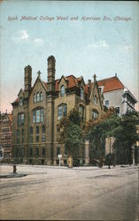 Rush Medical College Wood and Harrison Sts. Postcard