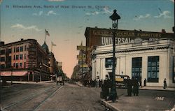 Milwaukee Ave., North of West Division St. Postcard