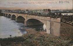 The Washington Ave. Bridge over the Kankakee River Postcard