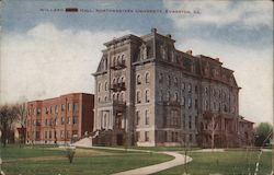 Willard Hall Northwestern University Postcard