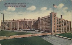 The New Concrete Building of Montgomery Ward & Co. Postcard