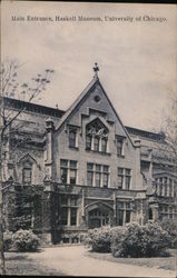 Main Entrance, Haskell Museum, University of Chicago Illinois Postcard Postcard Postcard