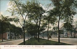 Grand Boulevard, North From 51st St. Postcard