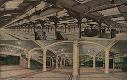 Street Level Lobby, Chicago and Northwestern Rt., Passenger Terminal Postcard