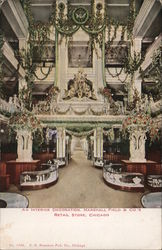 An Interior Decoration, Marshall Field & Co's Retail Store Postcard