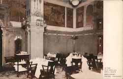 In the Old English Grill Room, Brevoort Hotel Postcard
