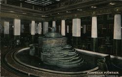 Pompeiian Fountain, Congress Hotel and Annex Postcard