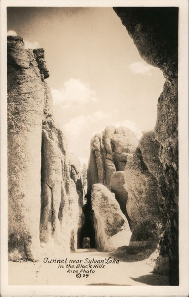 Tunnel Near Sylvan Lake In The Black Hills. Rise Photo 1924 East Custer South Dakota