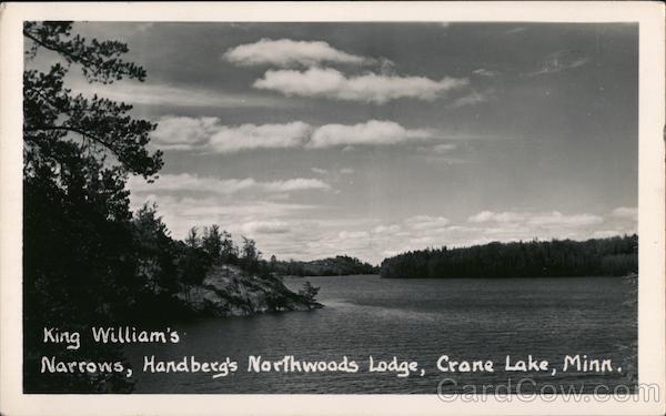 King William's Narrows, Handberg's Northwoods Lodge Crane Lake Minnesota