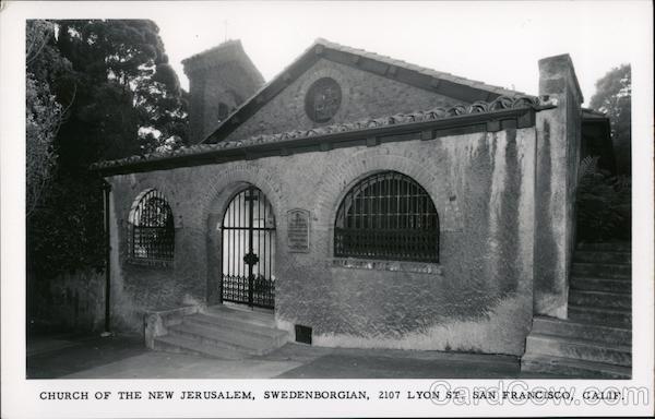 Church of the New Jerusalem, Swedenborgian, 2107 Lyon St. San Francisco California
