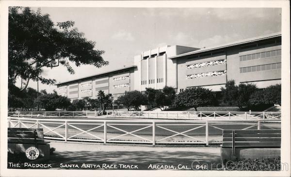 The Paddock-Santa Anita Race Track Arcadia California