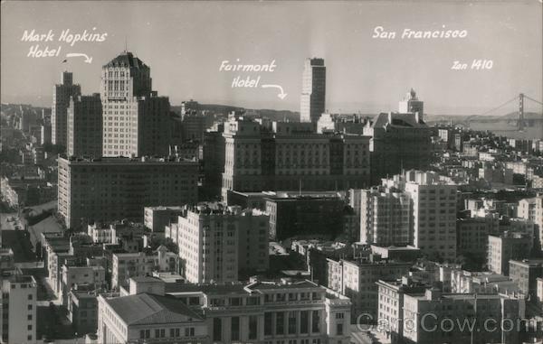 Mark Hopkins Hotel and Fairmont Hotel San Francisco California