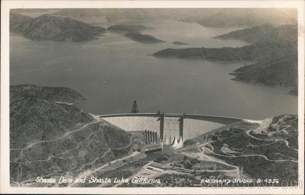 Shasta Dam and Shasta Lake California