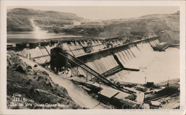 General View of Grand Coulee Dam Washington