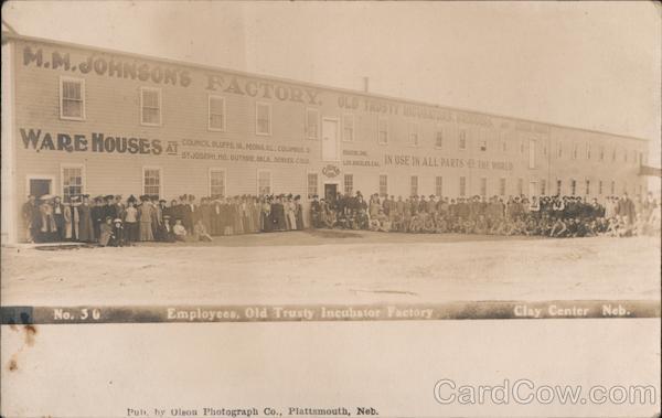 Employees, Old Trusty Incubator Factory Clay Center Nebraska
