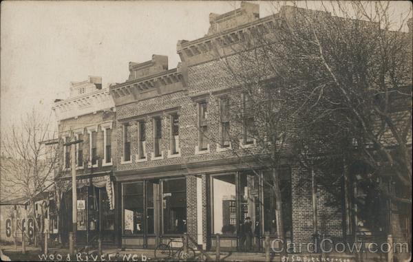 Business District Wood River Nebraska S. D. Butcherson