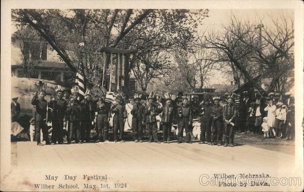 May Day Festival, Wilber School, 1925 Nebraska Davis