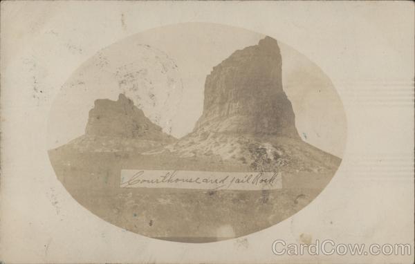 Courthouse and Jail Rock Bridgeport Nebraska