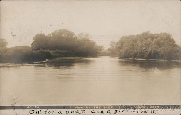 View of the Blue River Crete Nebraska